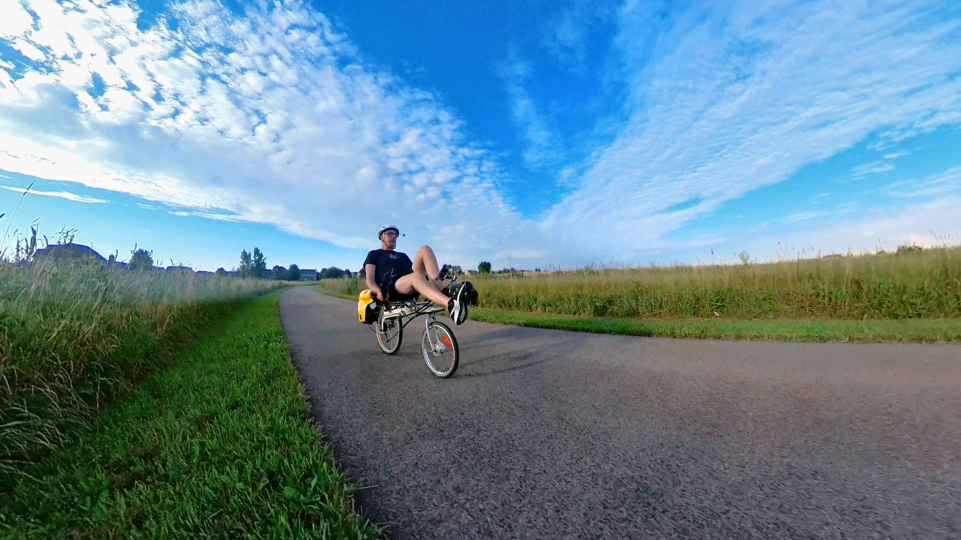 Linear SWB Recumbent riding at Peck Farm Park, Geneva, IL