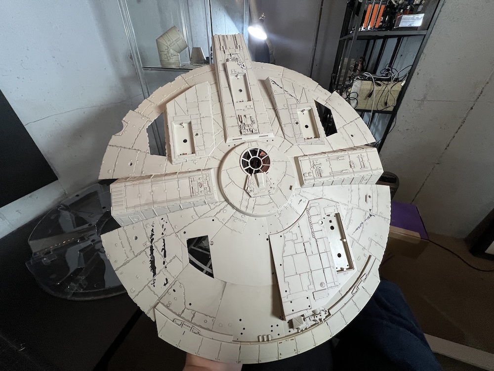 Millennium Falcon lower hull pieces almost complete